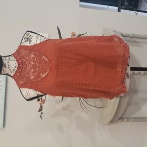 Hollister elegant Lace Halter Top - Rust